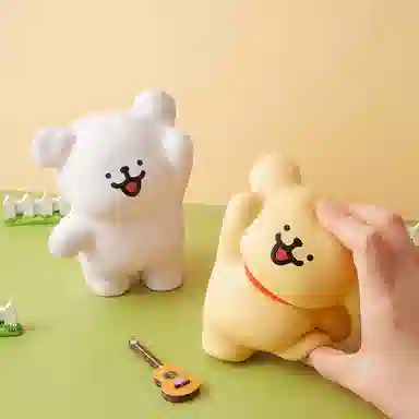 九木杂物社 线条小狗 解压公仔捏捏乐金毛 玩具