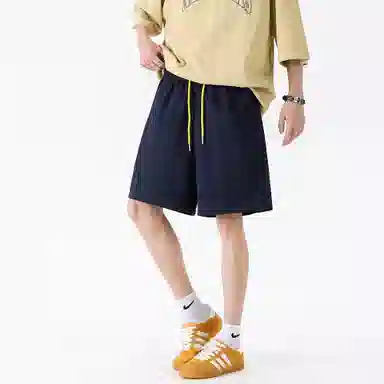 稻草人 百搭运动宽松五分休闲短裤 男女同款
