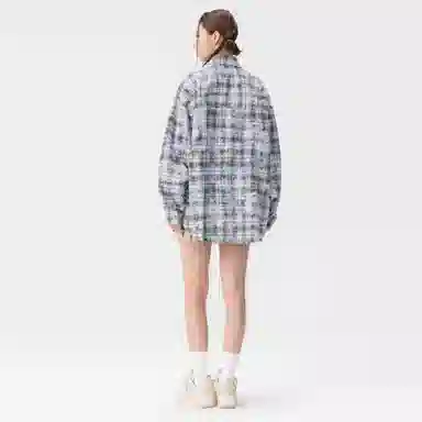 稻草人 美式嘻哈街头水洗宽松翻领休闲轻薄长袖衬衫 男女同款