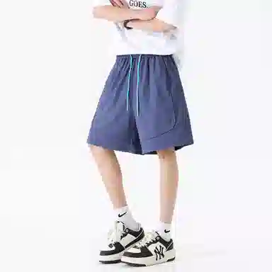 稻草人 百搭运动宽松五分休闲短裤 男女同款