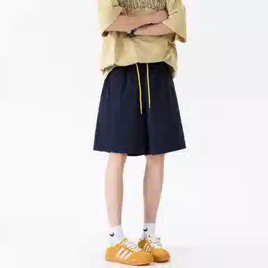 稻草人 百搭运动宽松五分休闲短裤 男女同款