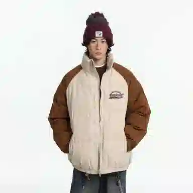 稻草人 时尚简约设计感棉服 男女同款