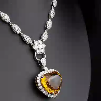 阿黛丽 小众设计 水晶 玉石吊坠 女款