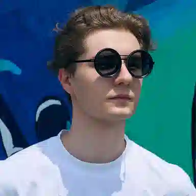 CYXUS Retro Round Sunglasses