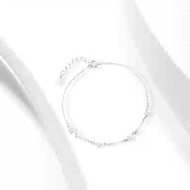 牧言 莫比乌斯/麦穗/蝴蝶/山茶花/蝴蝶结/森系简约高级感 光面立体闪耀五角星拼接日常百搭手饰 合金 星星闪烁手链 女款