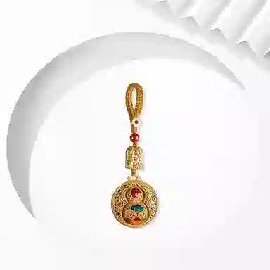 牧言 招运平安福禄葫芦 国潮复古新中式诸事顺利财运滚滚 祥云平安符葫芦车用 合金 挂件 男女同款情侣款