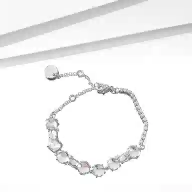 牧言 月光女神 冷淡风轻奢气质小众浪漫高级感 甜美闪耀在逃公主百搭日常通勤手饰 恋爱告白 琉璃 手链 女款