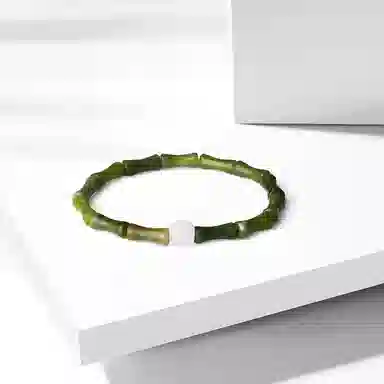 牧言 中国风新中式气质轻奢复古小众设计高级感 竹节考试考研上岸幸运手饰 树脂 节节高升手串 男女同款情侣款