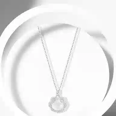 牧言 如意锁 轻奢精致新中式小众浪漫高级感 祥云闪耀招财纳福平安锁百搭妈妈女友锁骨链 日常百搭 好运 琉璃 项链 女款