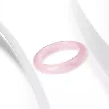 牧言 国潮复古新中式小众设计高级感 清冷圆润清透宽条圆形闭口镯 水晶 手镯 女款