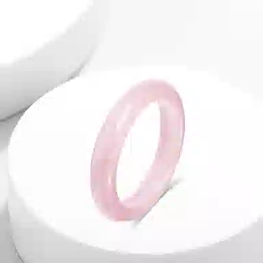 牧言 国潮复古新中式小众设计高级感 清冷圆润清透宽条圆形闭口镯 水晶 手镯 女款