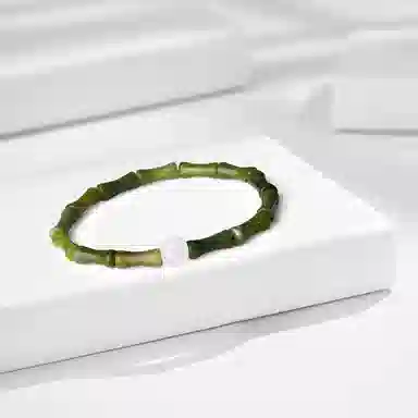 牧言 中国风新中式气质轻奢复古小众设计高级感 竹节考试考研上岸幸运手饰 树脂 节节高升手串 男女同款情侣款