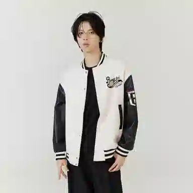 冰飞   美式重磅飞行员夹克学院风宽松休闲经典设计感创意趣味字母日常户外通勤外套棒球服 男女同款