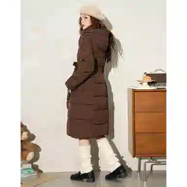 法文箱子 翻领加厚拉链棉服 女款