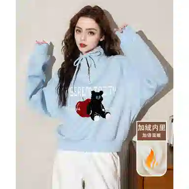 法文箱子 舒适休闲简约卫衣 女款