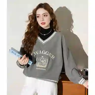 法文箱子 休闲舒适简约卫衣 女款