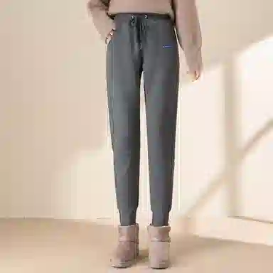 法文箱子 高腰修身微弹休闲裤 女款