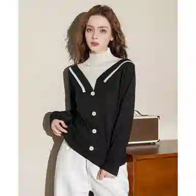 法文箱子 舒适休闲通勤针织衫 女款