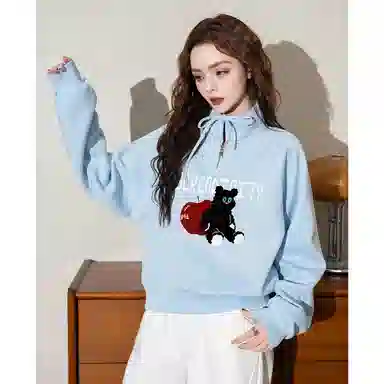 法文箱子 舒适休闲简约卫衣 女款