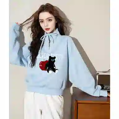 法文箱子 舒适休闲简约卫衣 女款