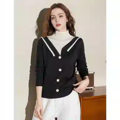 法文箱子 舒适休闲通勤针织衫 女款