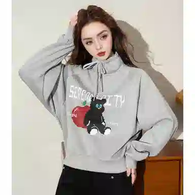 法文箱子 舒适休闲简约卫衣 女款