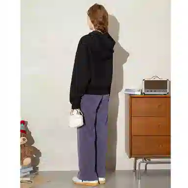 法文箱子 舒适休闲连帽卫衣 女款