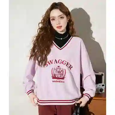 法文箱子 休闲舒适简约卫衣 女款