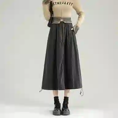 法文箱子 时尚百搭垂感休闲长裙 女款