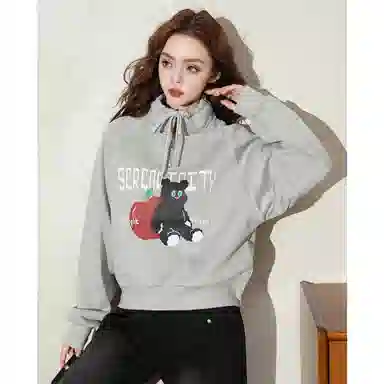 法文箱子 舒适休闲简约卫衣 女款