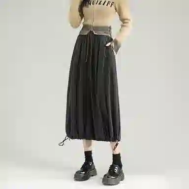 法文箱子 时尚百搭垂感休闲长裙 女款