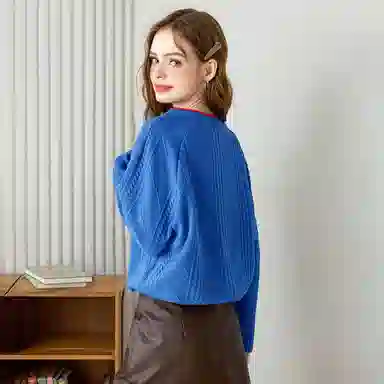 法文箱子 舒适纯色简约卫衣 女款