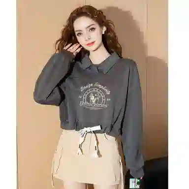 法文箱子 简约舒适休闲卫衣 女款