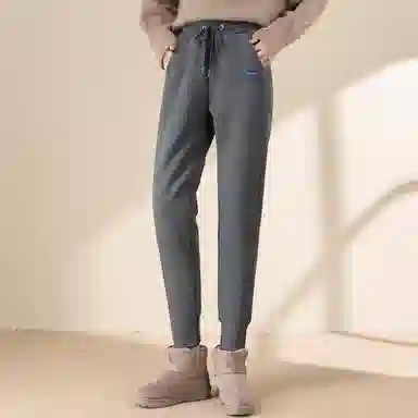 法文箱子 高腰修身微弹休闲裤 女款