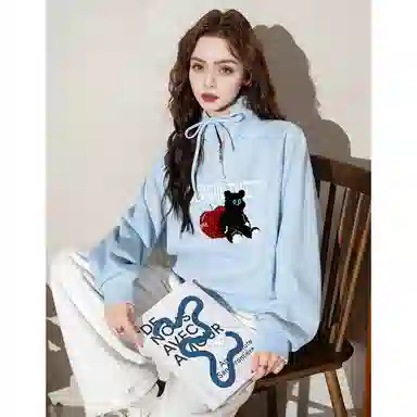 法文箱子 舒适休闲简约卫衣 女款