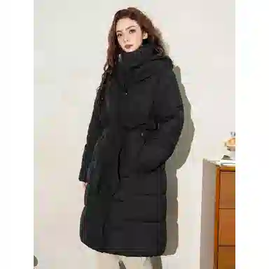 法文箱子 翻领加厚拉链棉服 女款