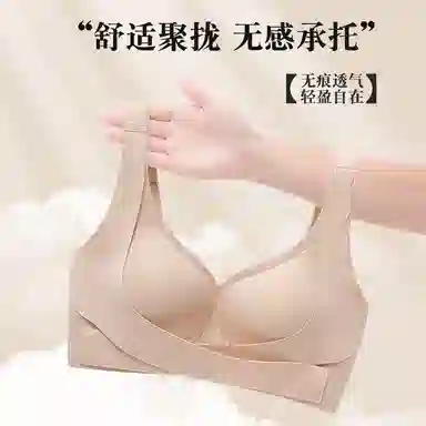 花蔓色 双重提拉运动小胸聚拢显大收副乳防下垂调整型文胸 女款