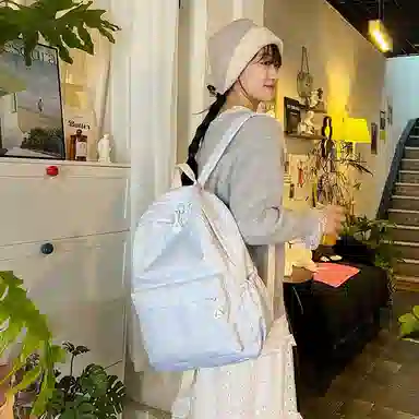 HCXK Cat Backpack Blue