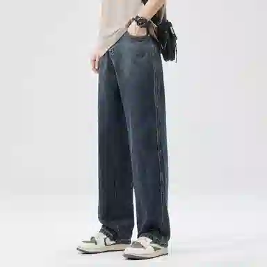 FAIRWHALE Straight Leg Jeans Blue