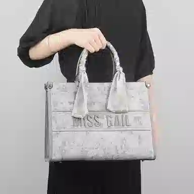 MISS GAIL Embroidered Tote Bag