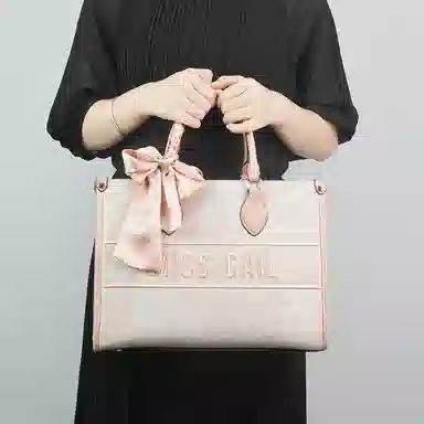 MISS GAIL Embroidered Tote Bag