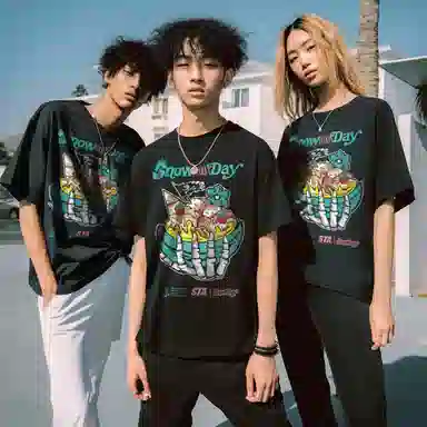 Snowday x STA Pirate Banana Boat T-Shirt Black