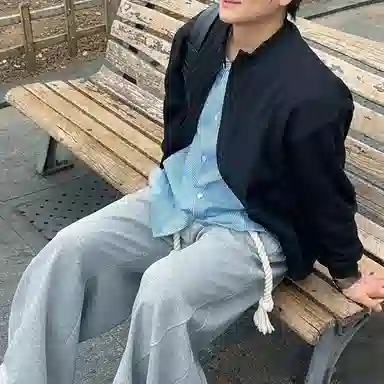 悍戈 多风格融合的假两件长袖开衫或衬衫 休闲舒适又百搭卫衣 男女同款