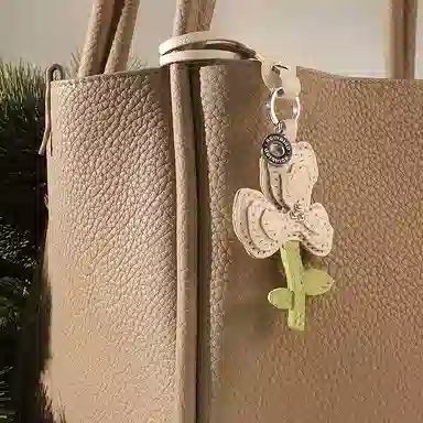 后鸟 白鸢尾小花花朵 挂件 男女同款情侣款