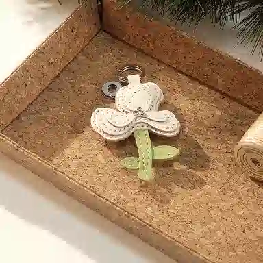 后鸟 白鸢尾小花花朵 挂件 男女同款情侣款