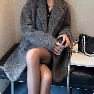 桴生 秋冬小个子赫本风高级感羊毛呢子外套大衣 女款