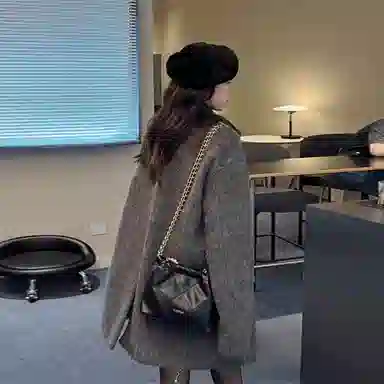 桴生 秋冬小个子赫本风高级感羊毛呢子外套大衣 女款