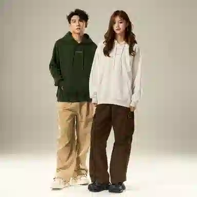 ZMOH Letter Print Hoodie