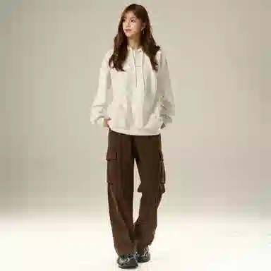 ZMOH Letter Print Hoodie