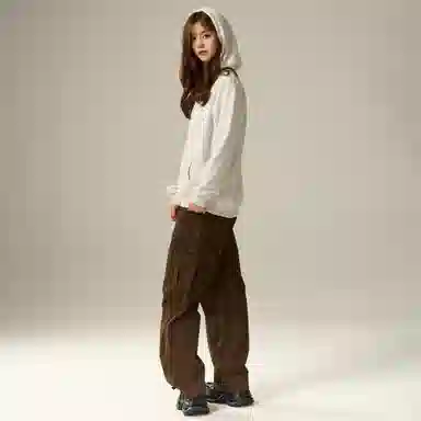 ZMOH Letter Print Hoodie